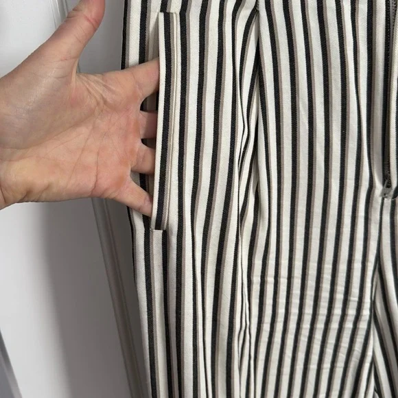 The Way High Drape Pant by Everlane 32” inseam, size 8 ombré stripe - Picture 6 of 6